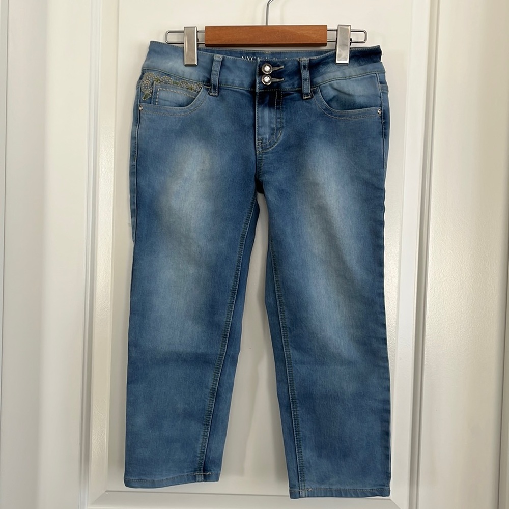 H & M NYC Gal's Denim capri jeans size 4